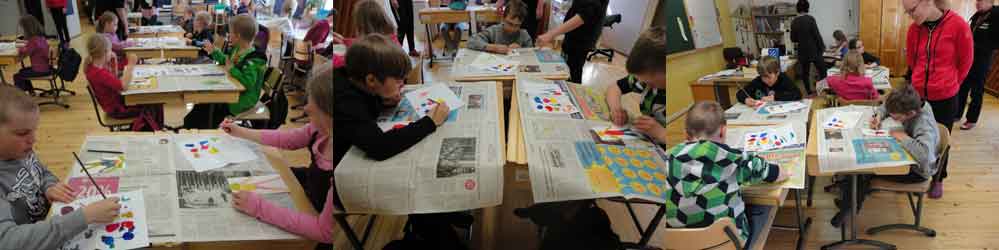 All children painting THIS IS ME