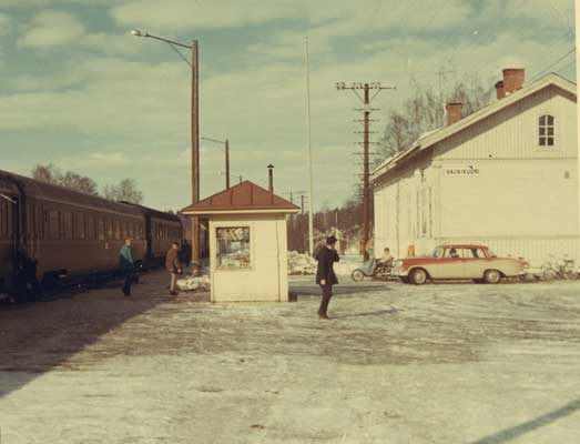 Haukivuori railway station in the 60ties