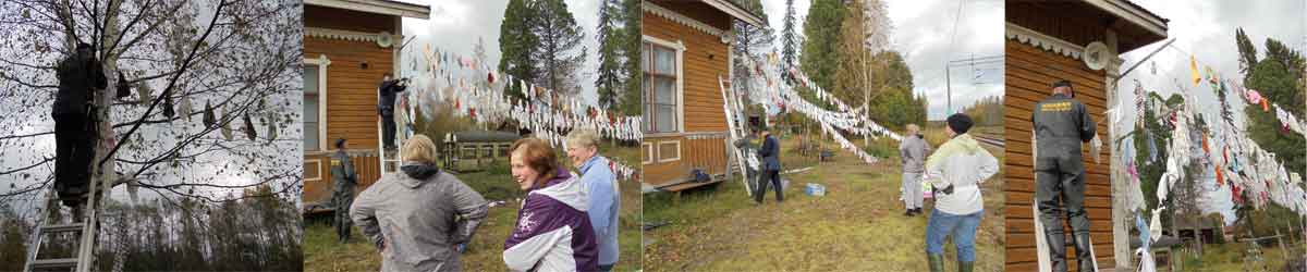installing the child art installation N�KEMIIN